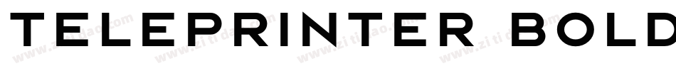 Teleprinter Bold字体转换